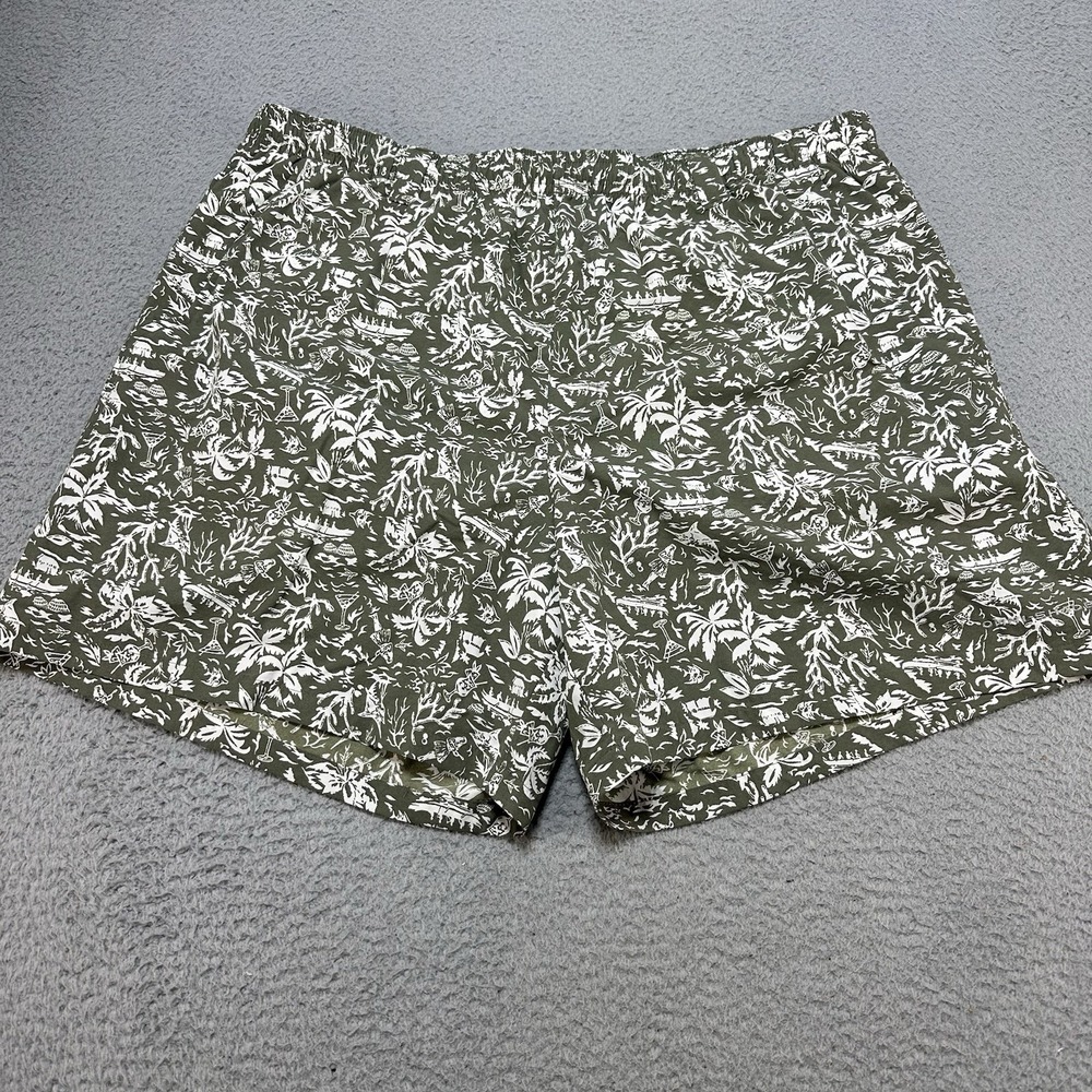Columbia PFG Shorts Mens Extra Large Swim Trunks Lined Hawaiian All Over Print